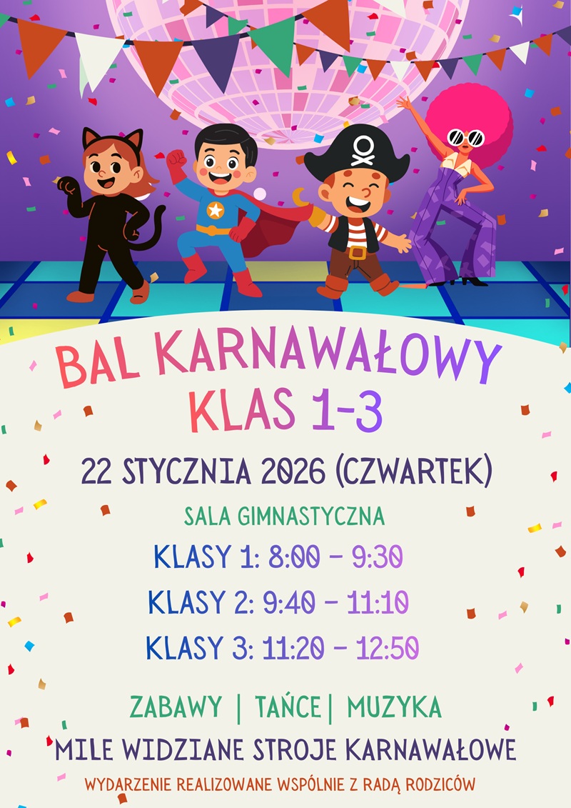 BAL KARNAWAŁOWY KLAS I-III